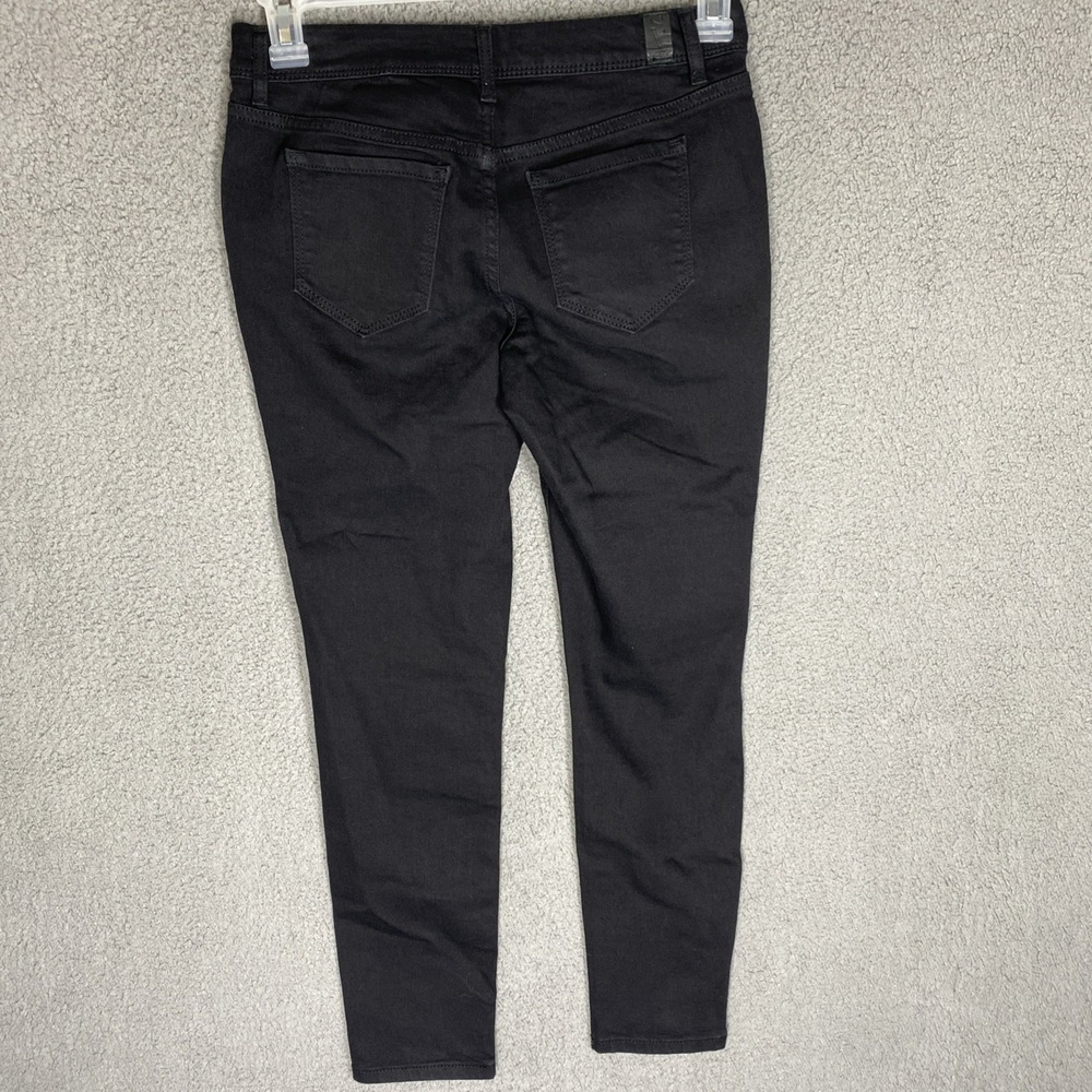 New Simply Vera Women's Sz 6P Wang Denim Skinny Mid Rise Stretch Jeans Black - Picture 2 of 11